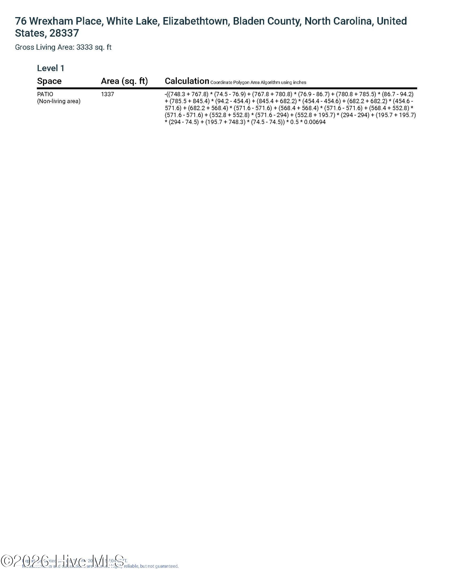 Homes For Sale - 76 Wrexham Place<br/> Bladen County, Elizabethtown, NC 28337