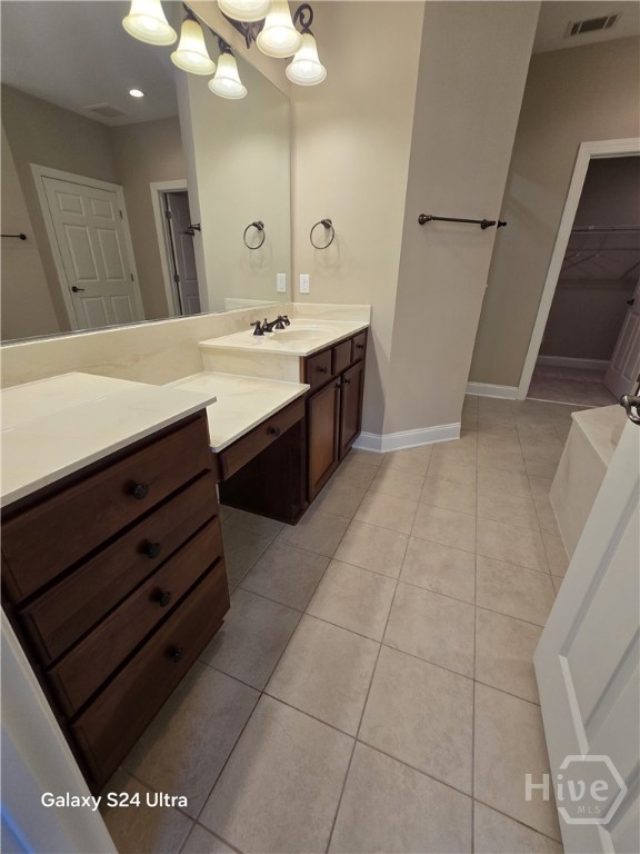 Owners bathroom vanity #1