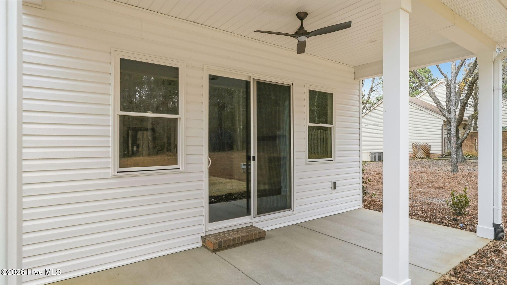 Covered back patio