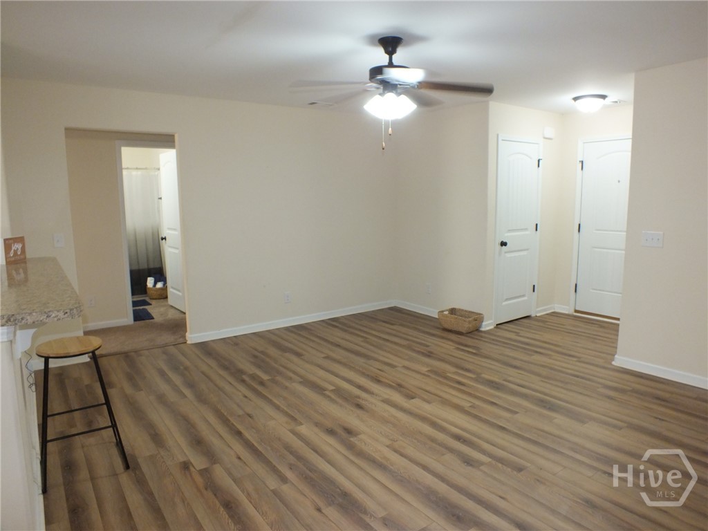 living room looking into guest side of the home
