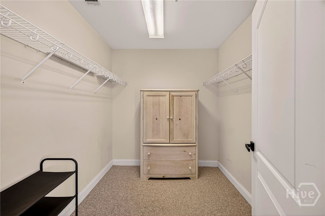 with large walk-in closet