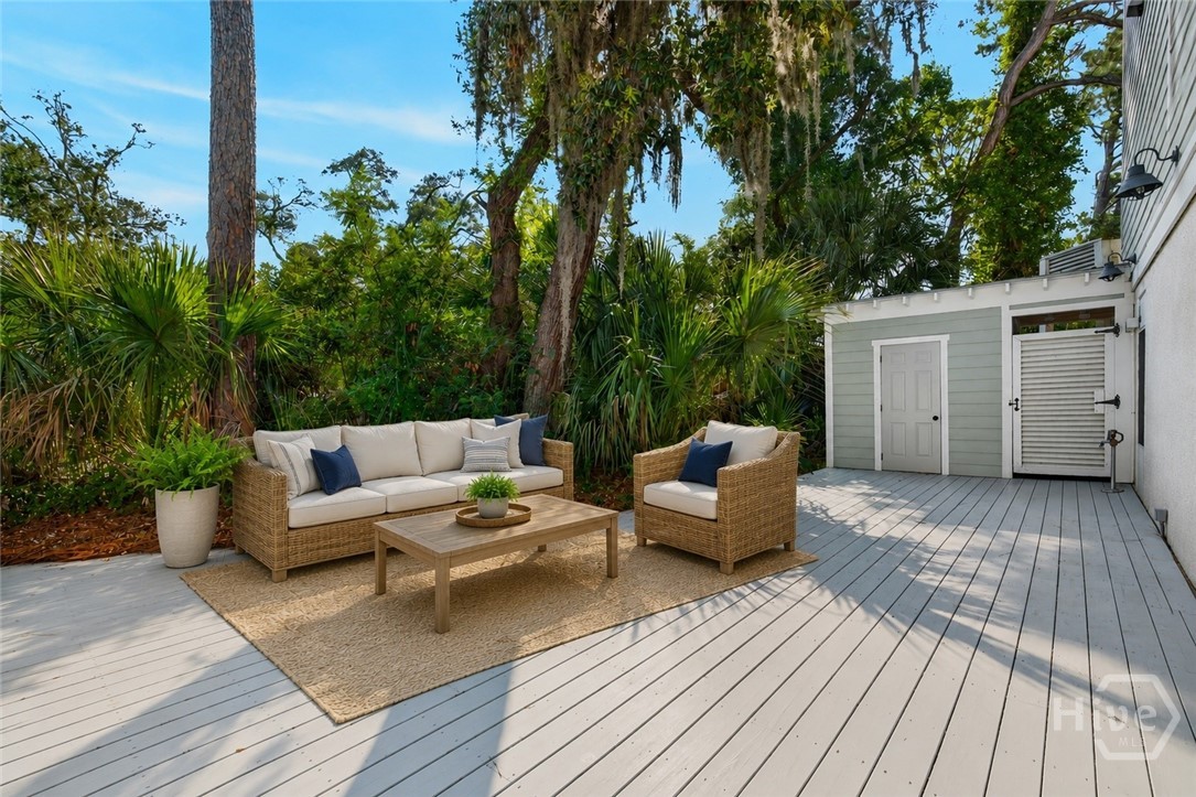 digitally
 enhanced photo rear deck
