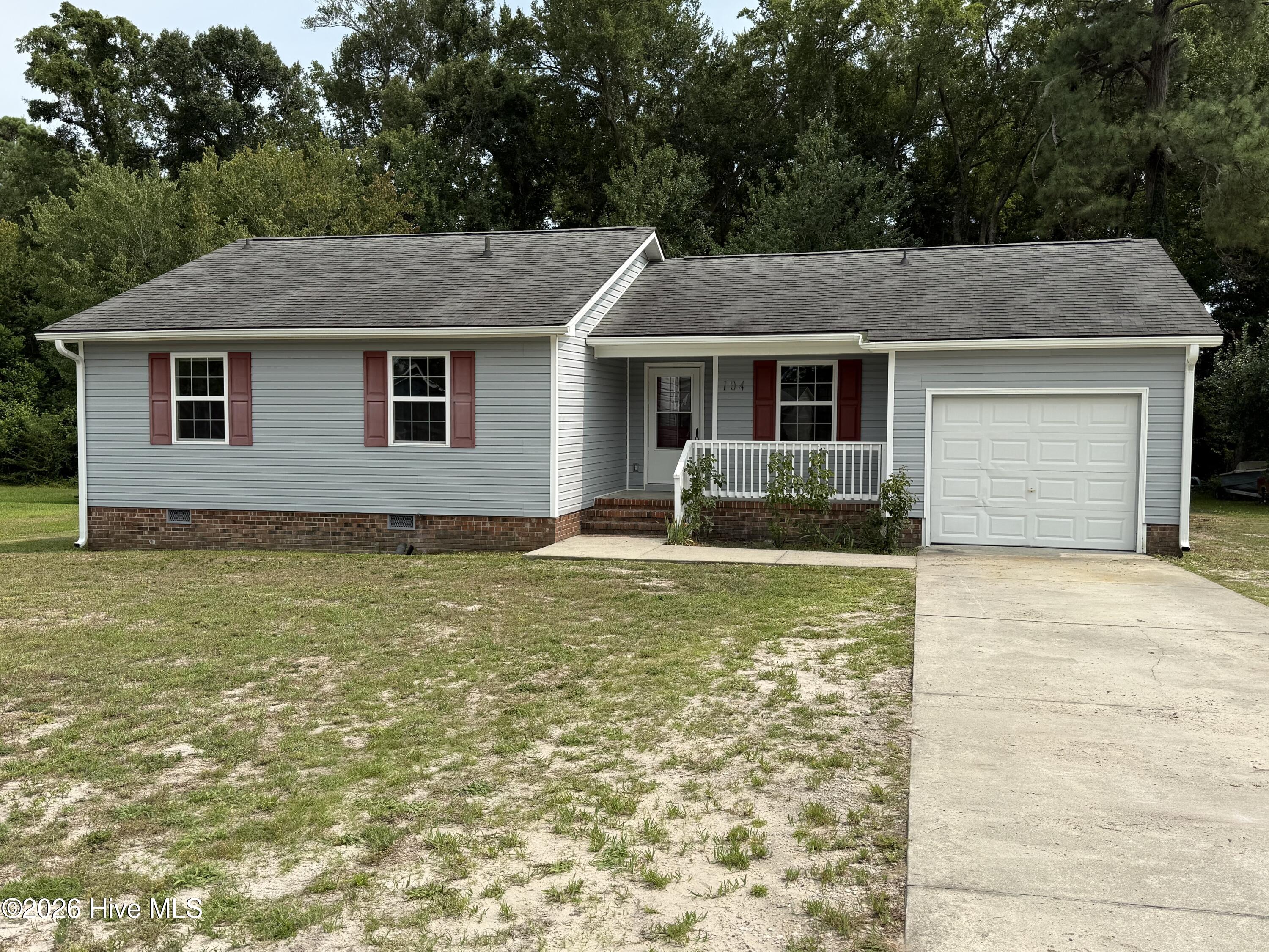 Exterior photo of 104 Bayberry Road, Newport, NC 28570. MLS: 100589547