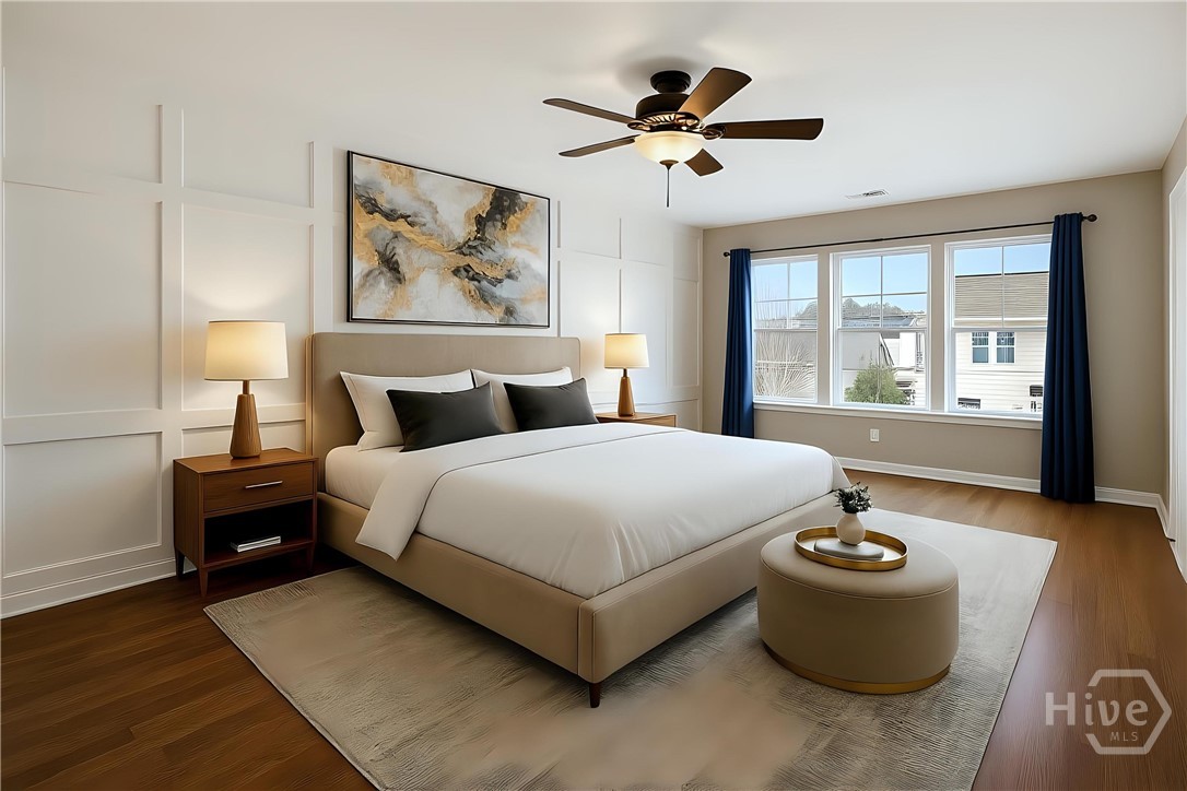 Staged Primary Bedroom