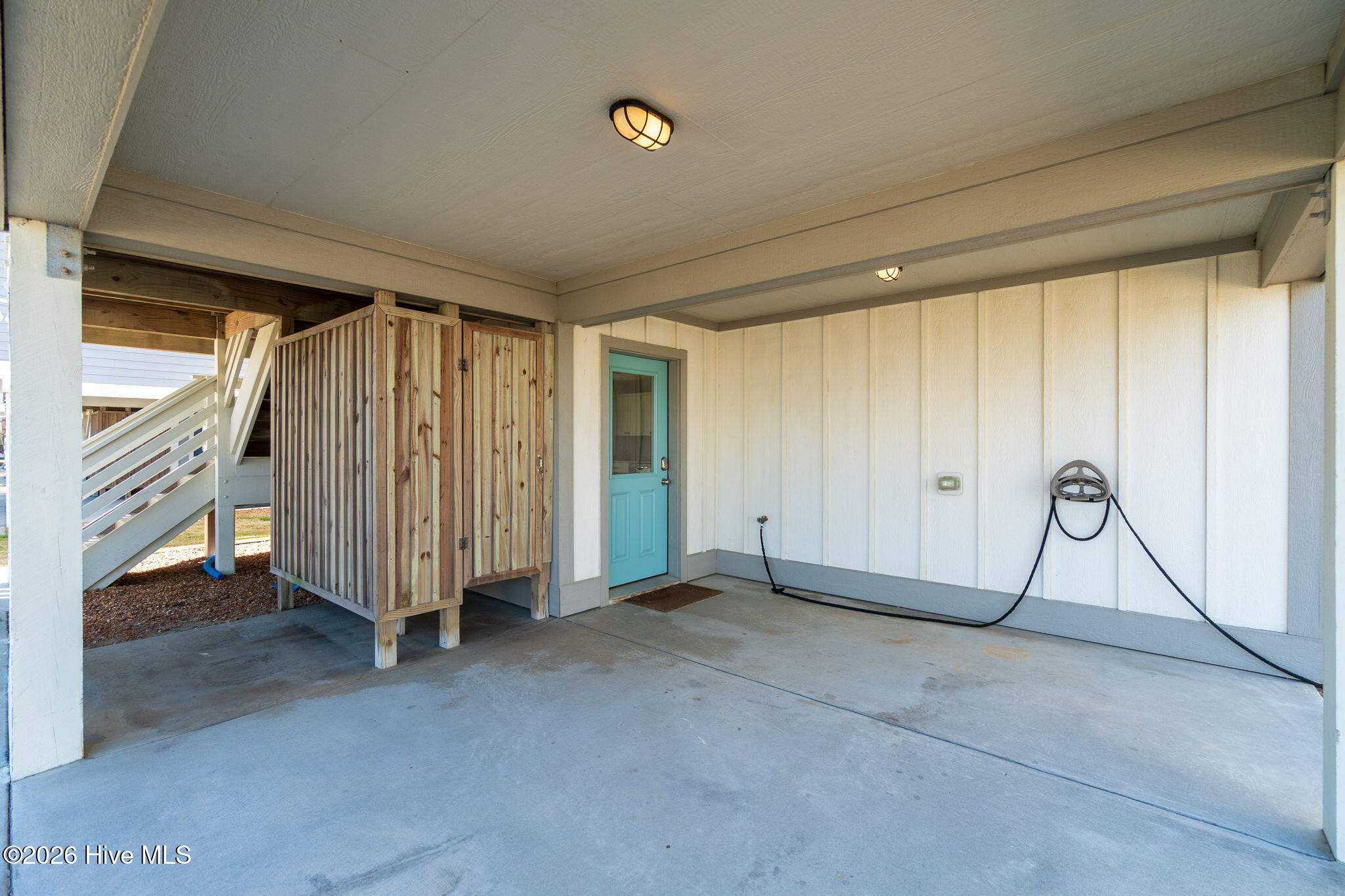 First floor carport