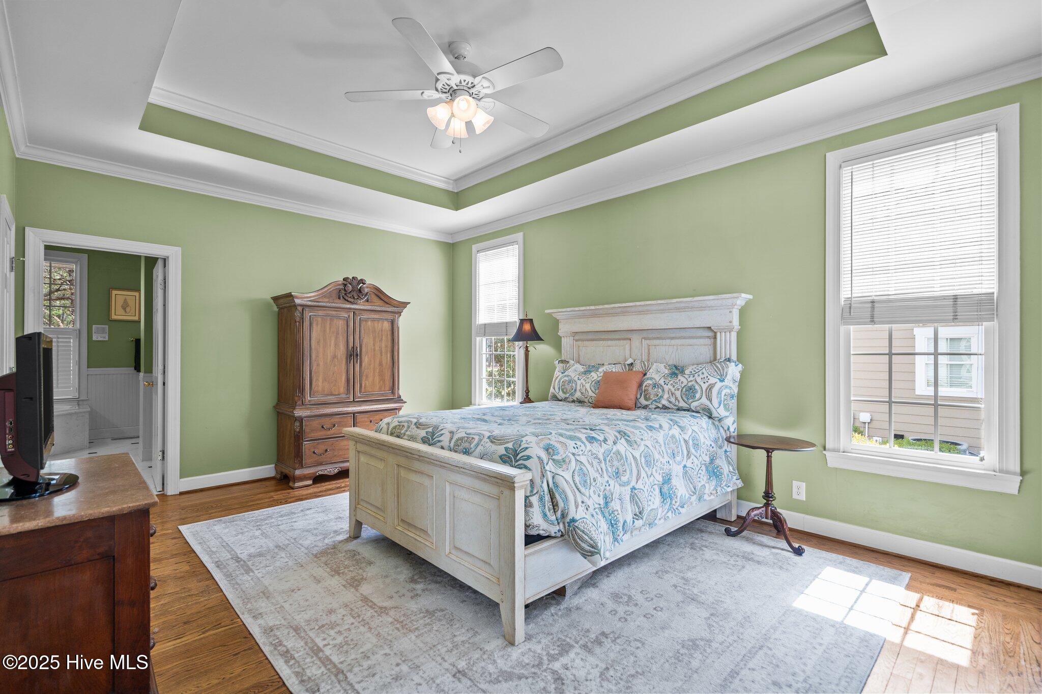 Master Bedroom (now empty and painted white)