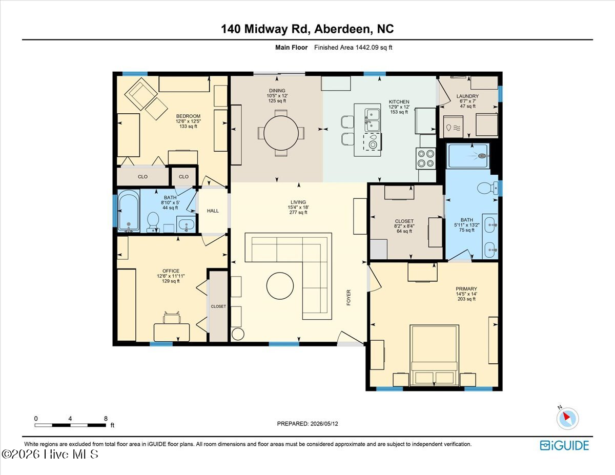 Exterior photo of 140 Midway Road, Aberdeen, NC 28315. MLS: 100573424