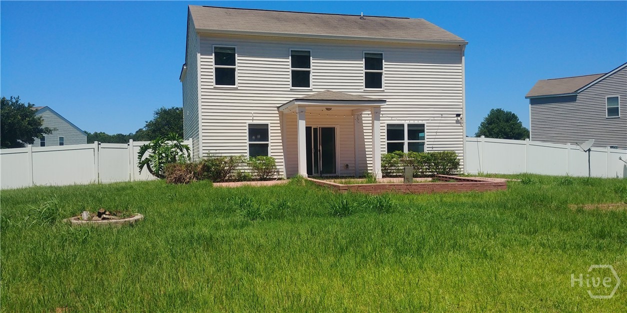 Rear of home