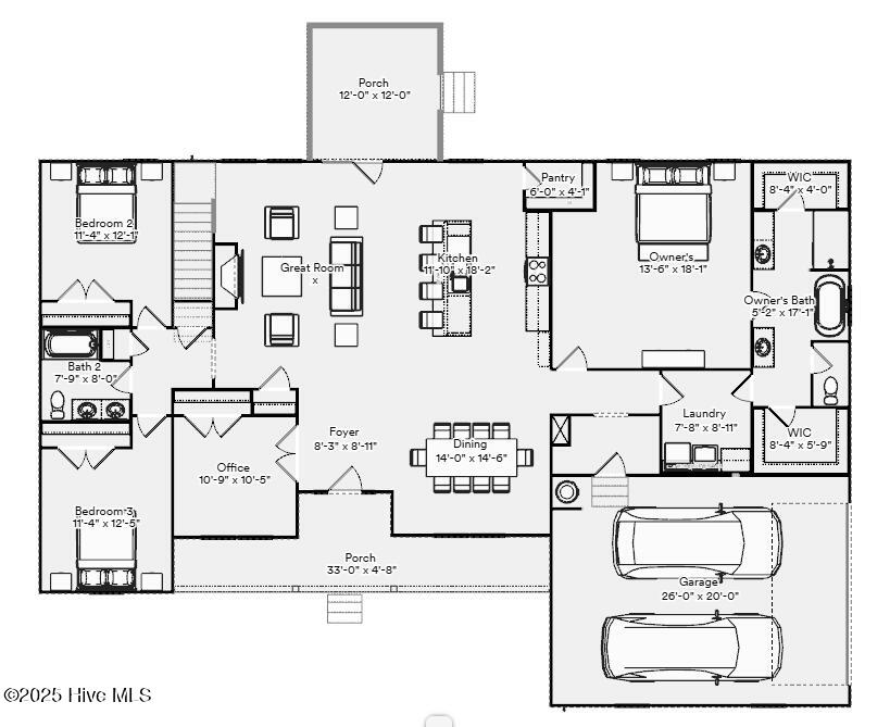 Thomasville 1st Floor Plan W-Options