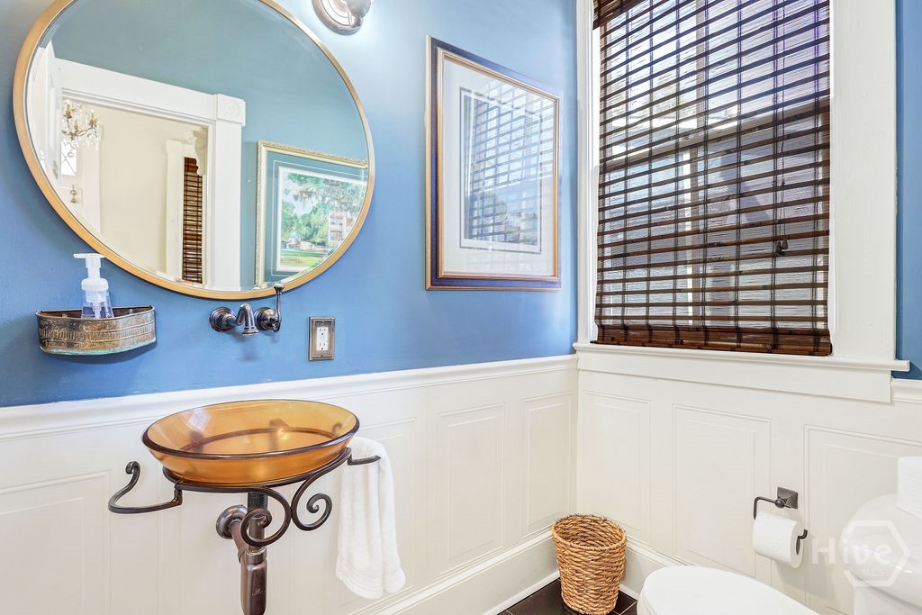 Half bathroom downstairs