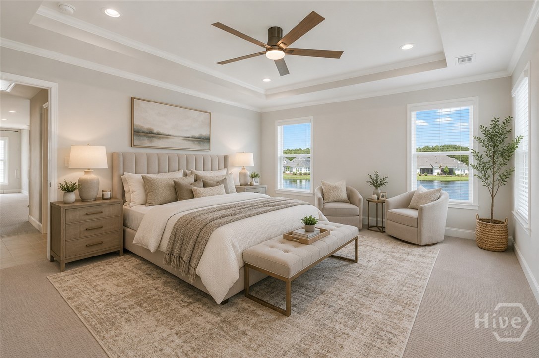 Primary Bedroom (staged virtually)