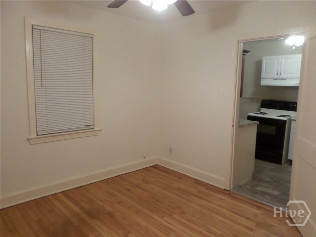 Bedroom entry off kitchen