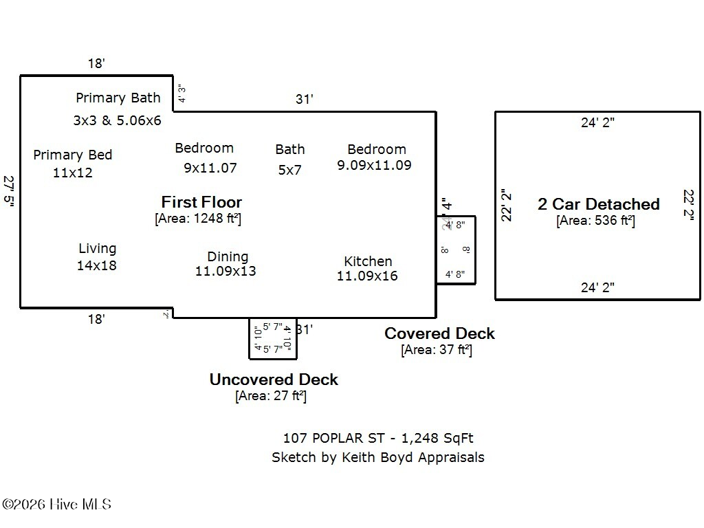 Apartment For Sale - 107 Poplar Street<br/> Craven County, New Bern, NC 28560