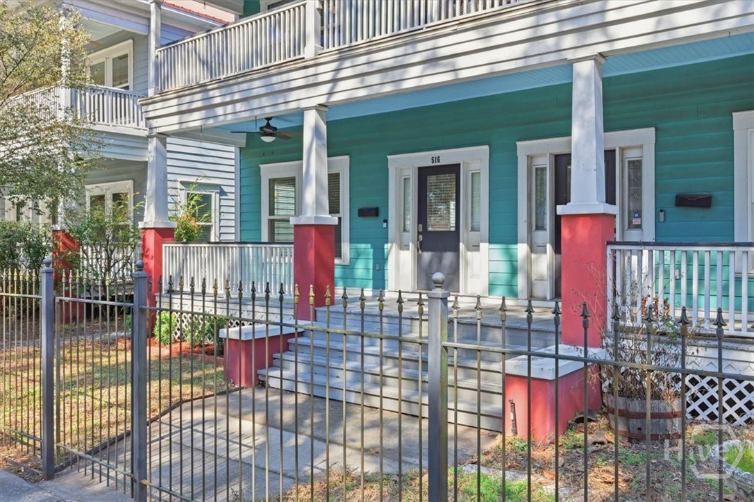 Front Yard with Gated entrance