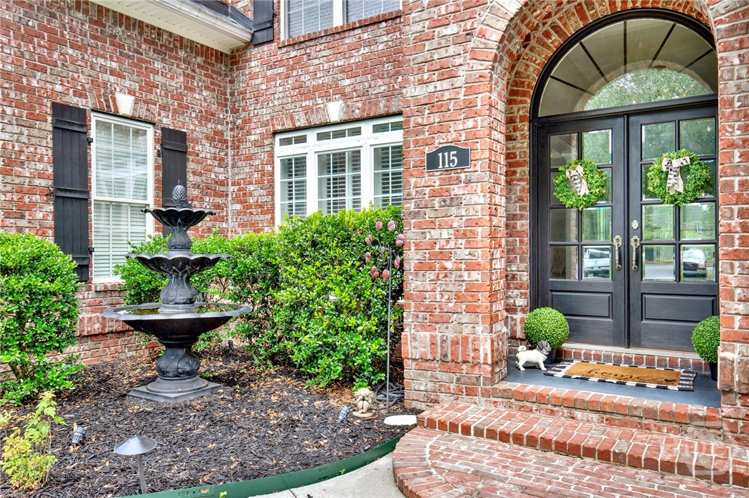 Beautiful fountain near the front door