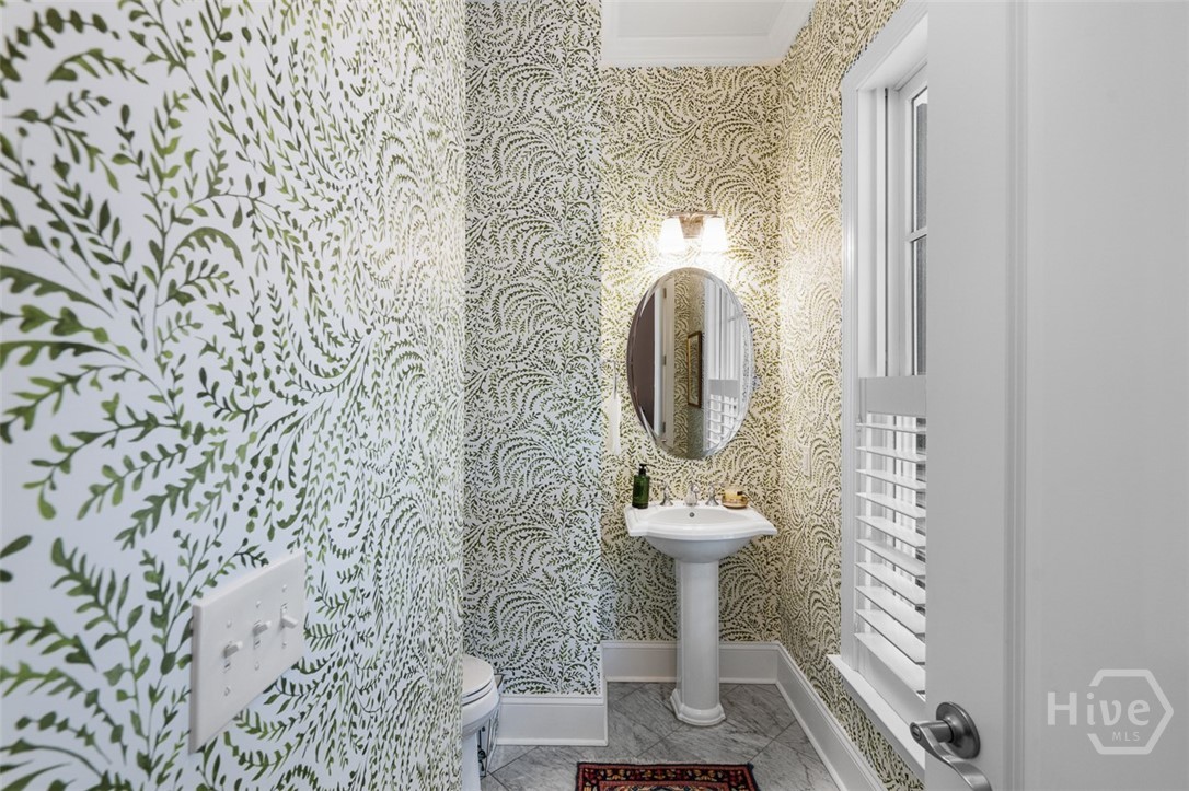 Powder room on main level