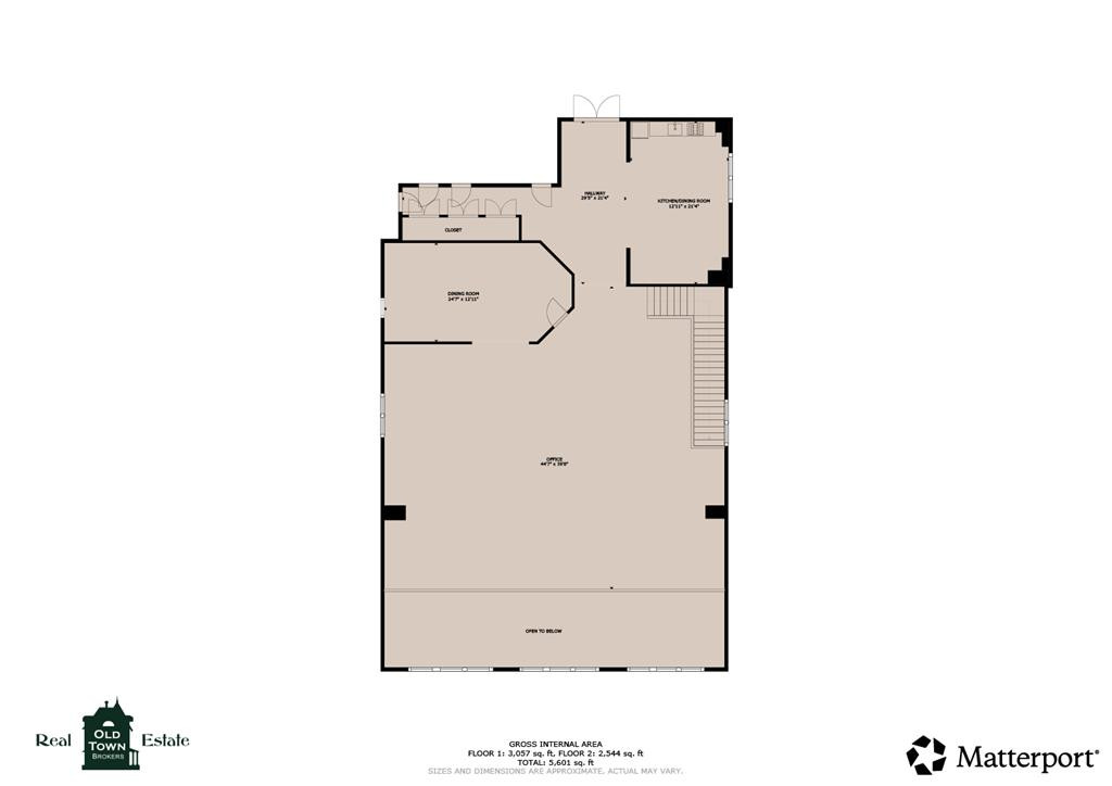 2nd floor. Not shown is the back bathrooms