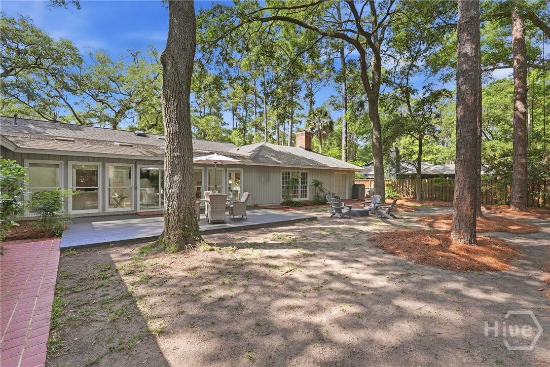 Plenty of backyard space