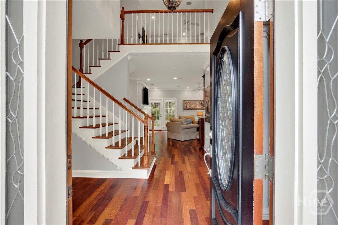 Stately front entrance into 2-story Foyer
