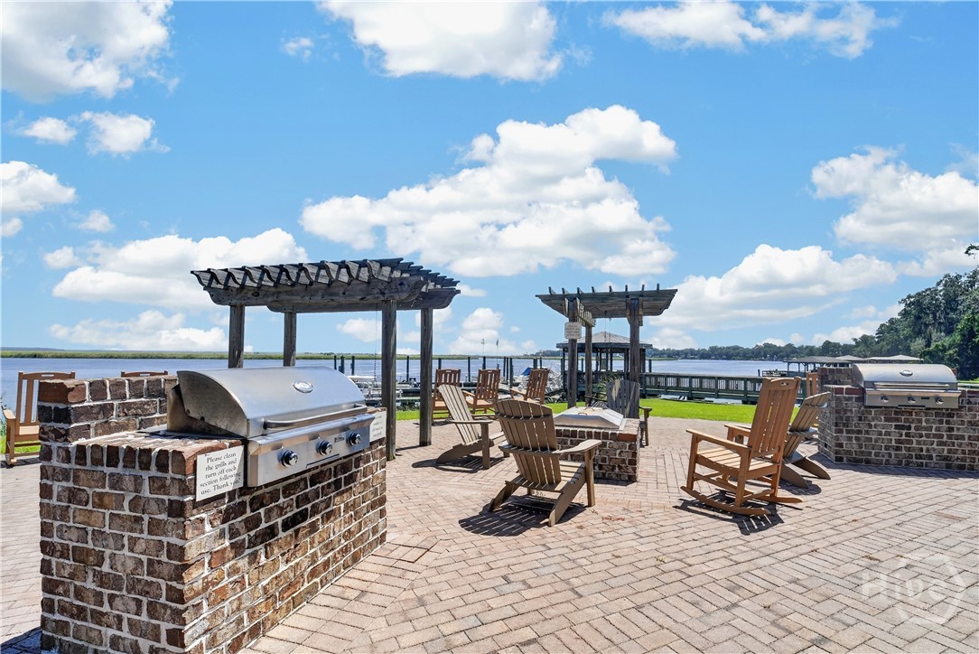 Community grilling area