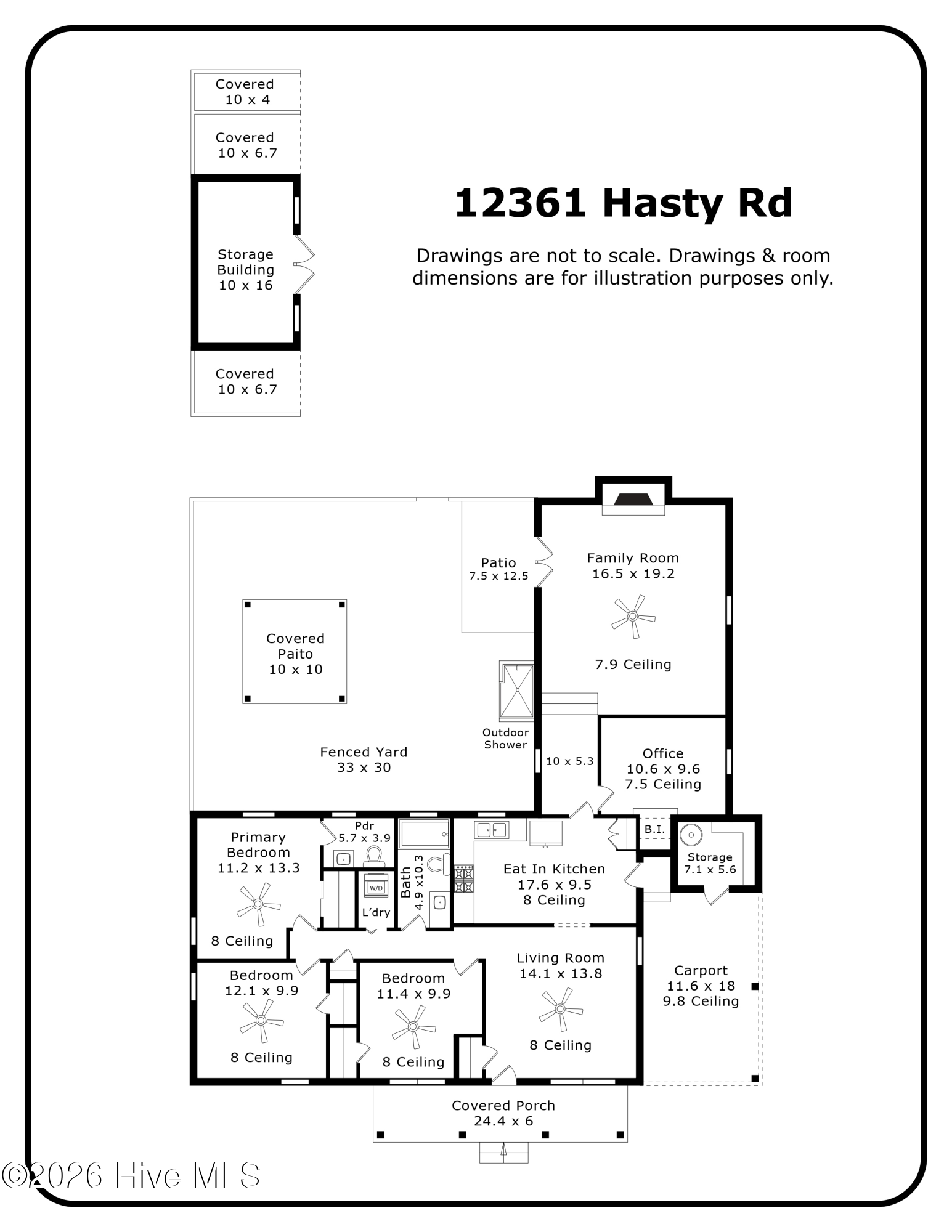 Exterior photo of 12361 Hasty Road, Laurinburg, NC 28352. MLS: 100571261