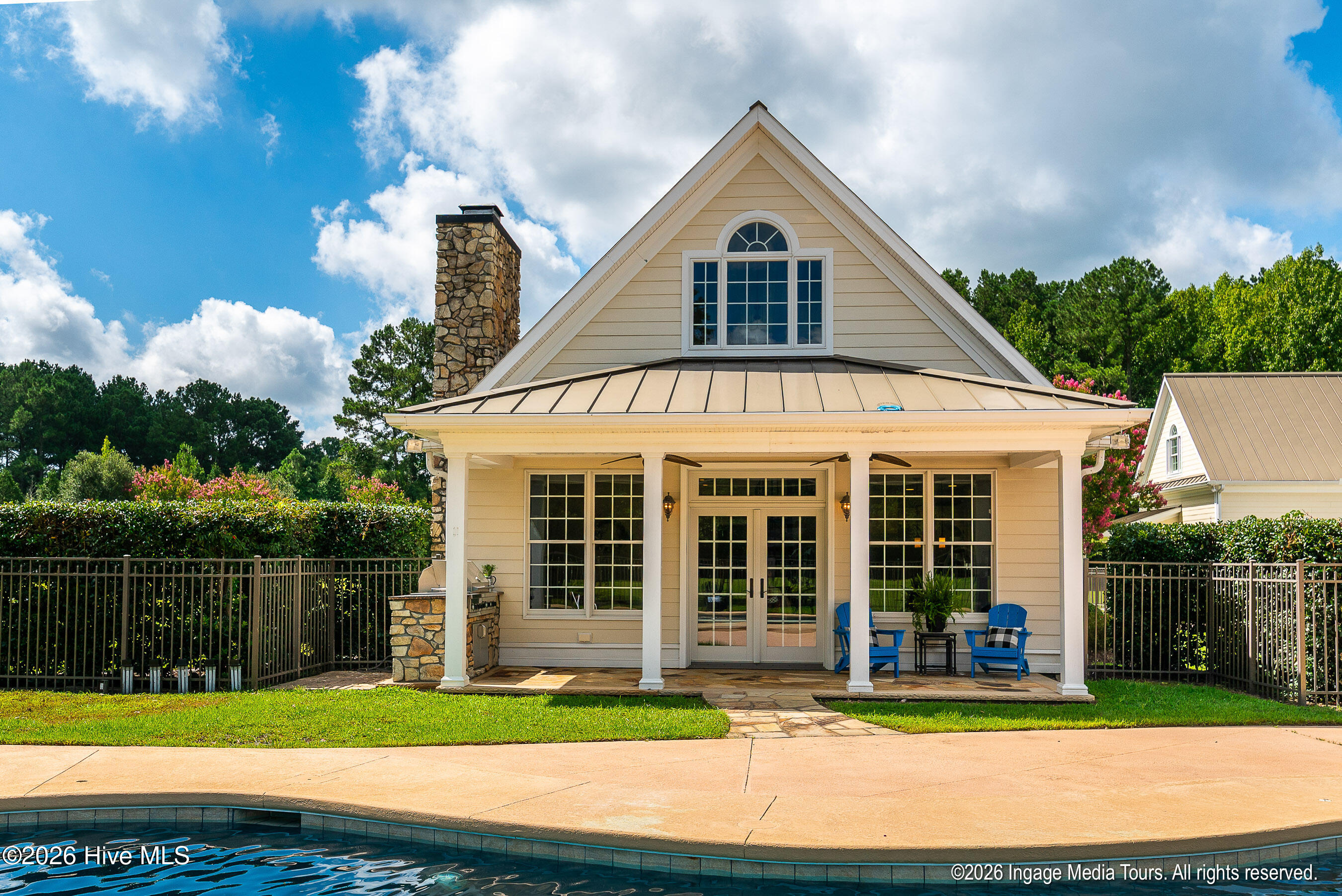 Guest House overlooking pool.