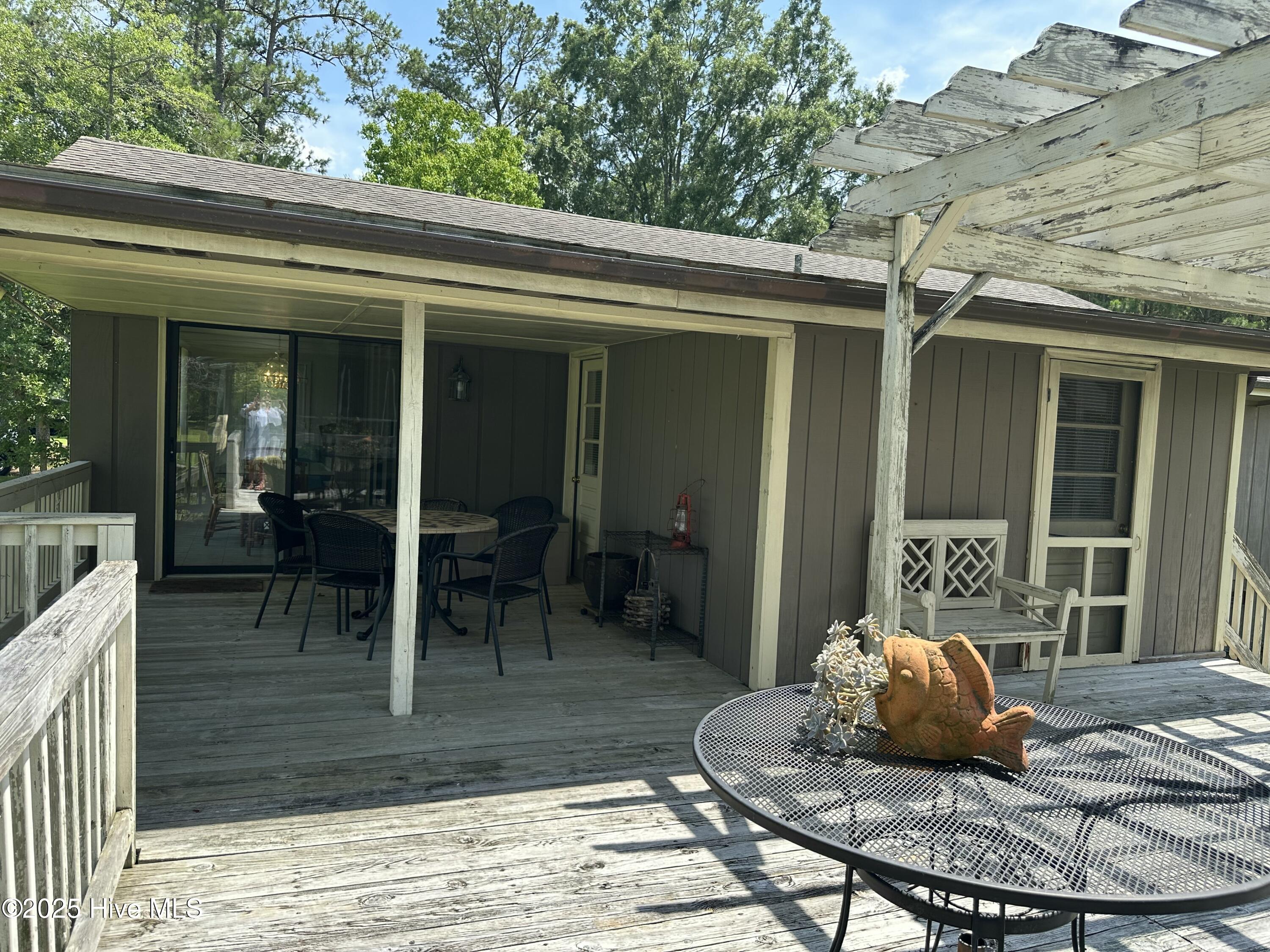 Covered sitting area