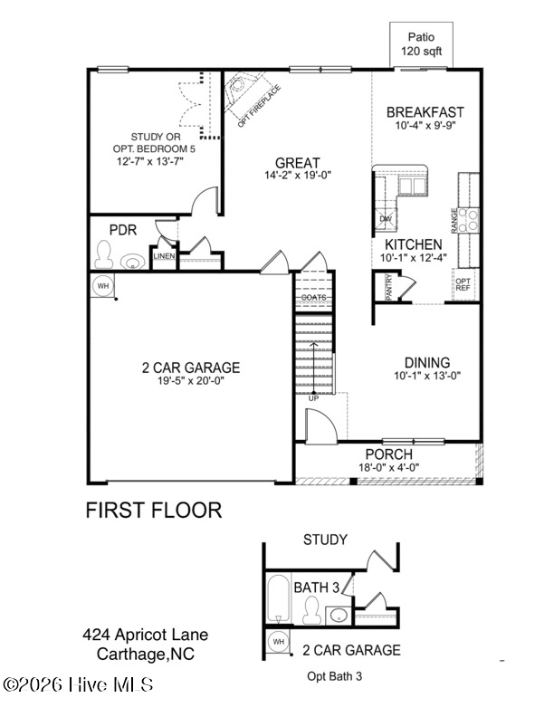 Exterior photo of 424 Apricot Lane, Carthage, NC 28327. MLS: 100602178