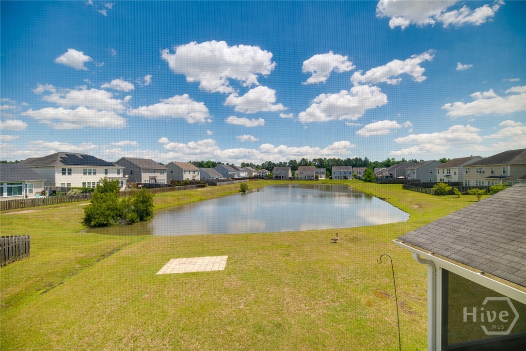 View of the pond from the primary suite