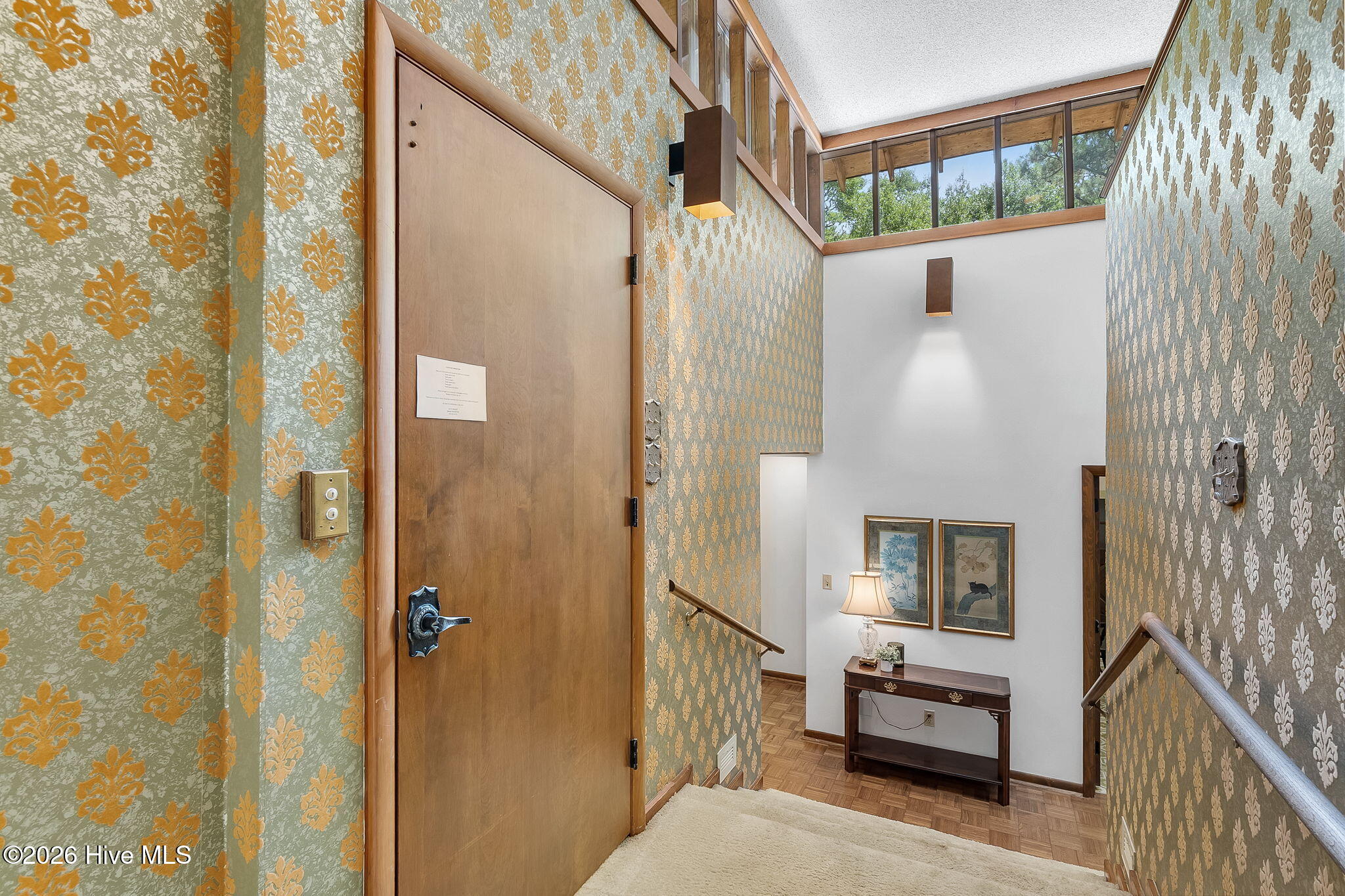 Hall with elevator