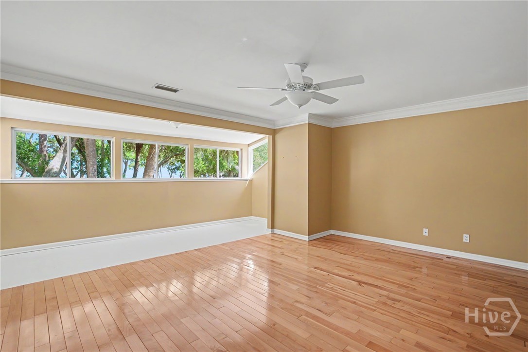 Master Bedroom overlooking beautiful grassed area and marsh/water views
