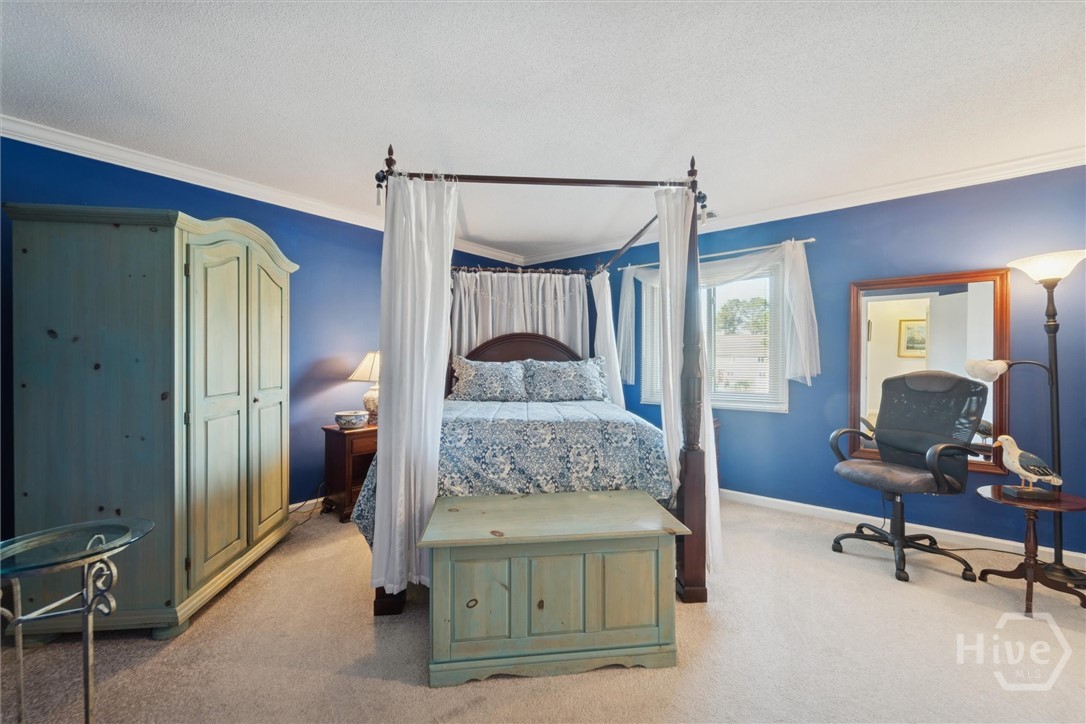 This inviting guest room upstairs.