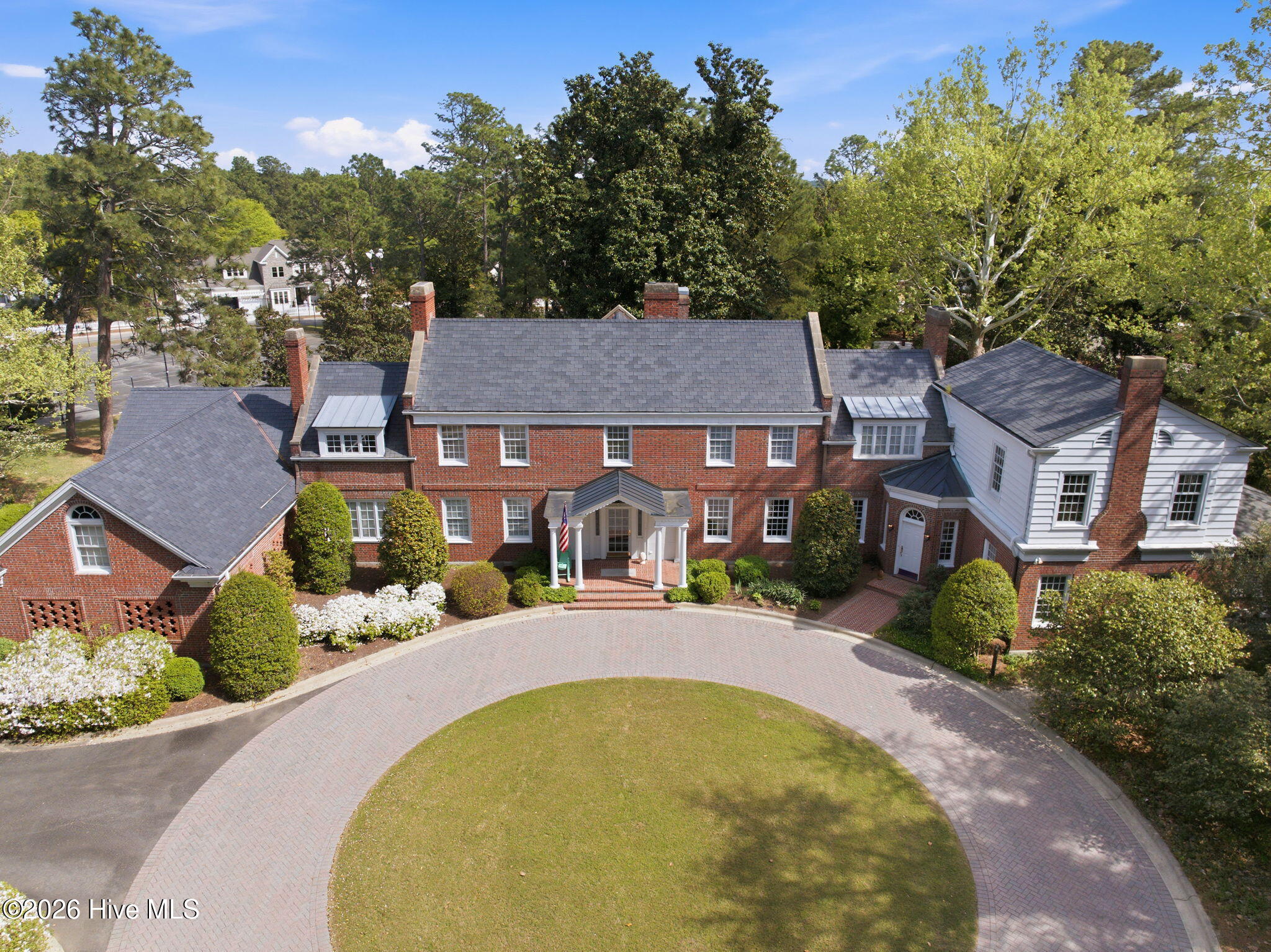 Aerial view of Garran Hill Neo-Georgian estate