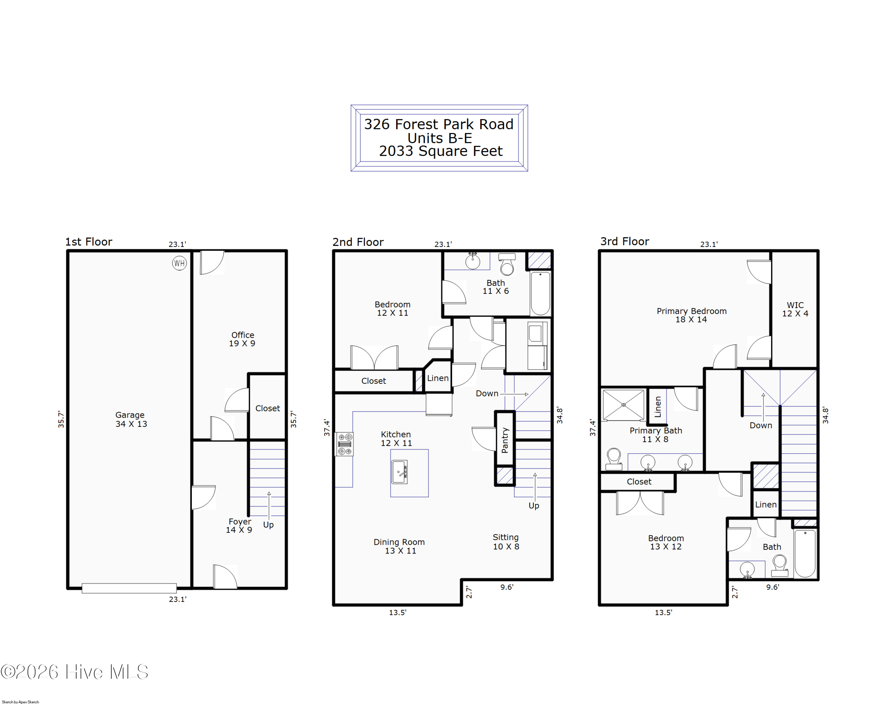 Exterior photo of 326 Forest Park Road B, Wilmington, NC 28409. MLS: 100586505