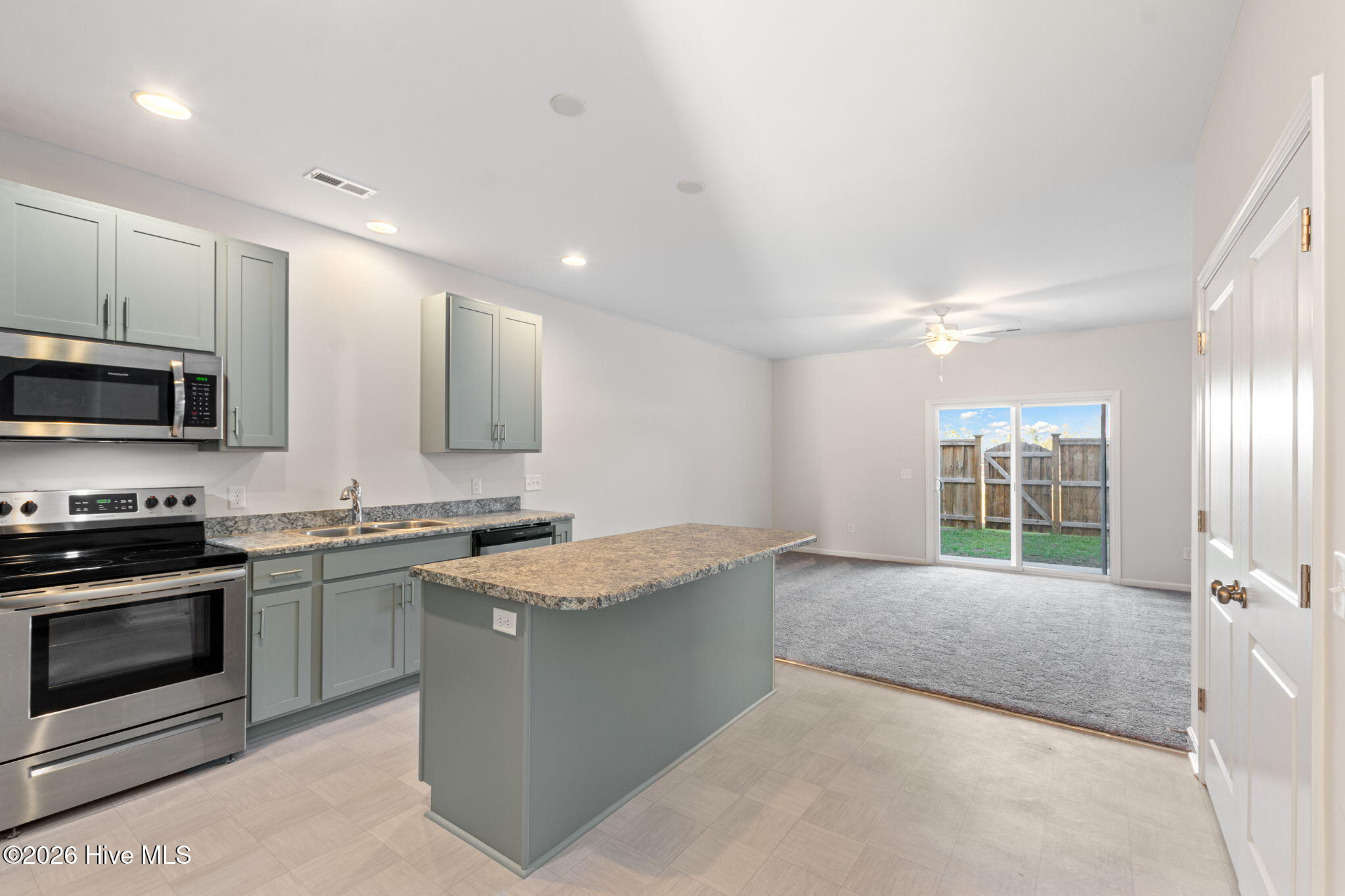 Open Kitchen and Living Area