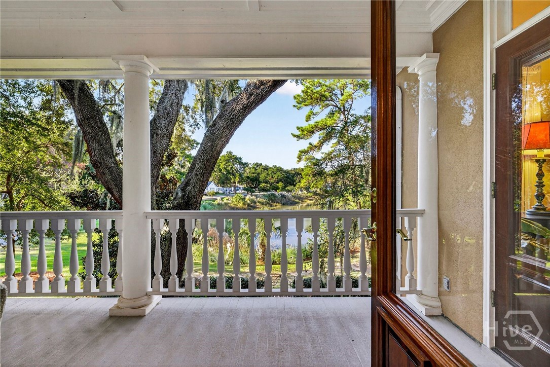 Second floor side porch