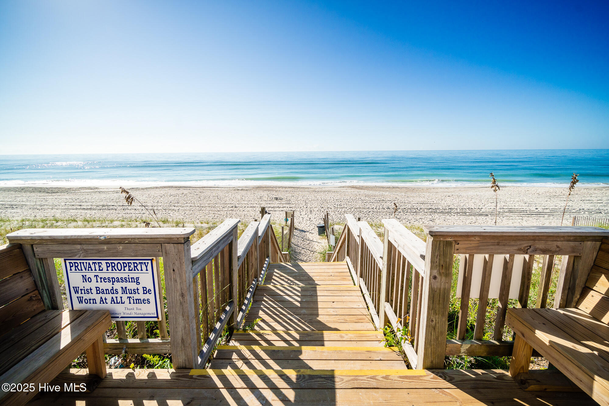 Beautiful beach steps away