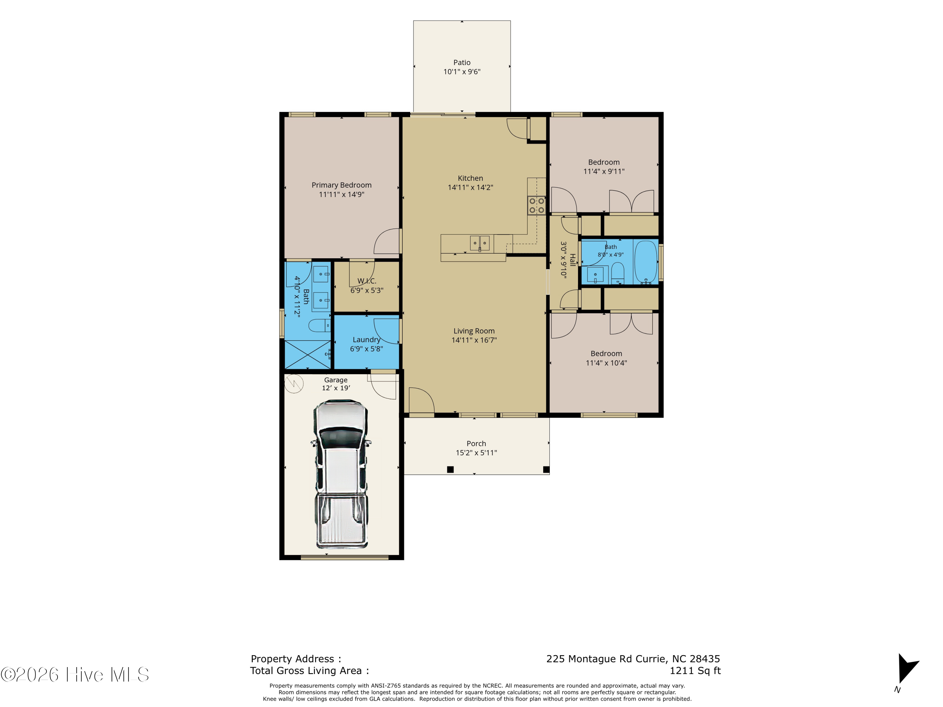 Exterior photo of 225 Montague Road, Currie, NC 28435. MLS: 100583133