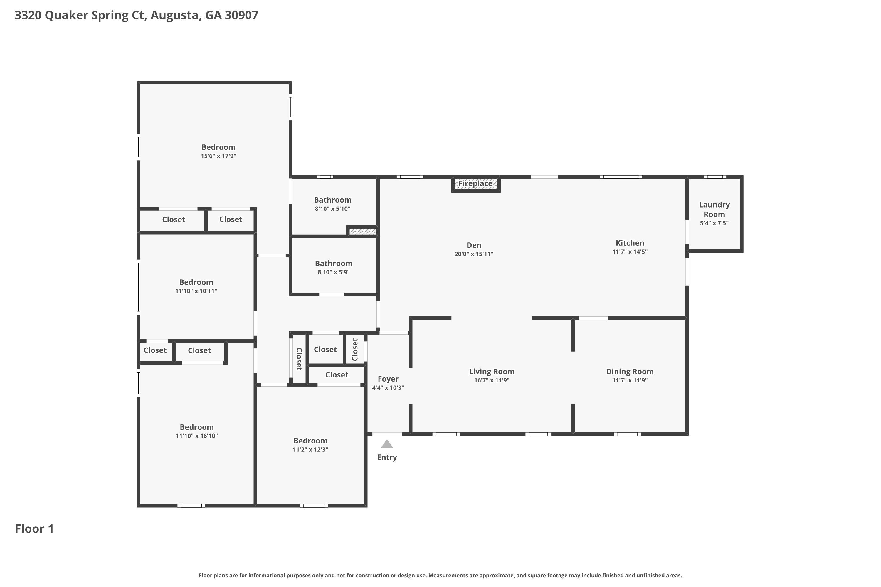Homes For Sale - 3320 Quaker Spring Court<br/> Augusta, GA 30907