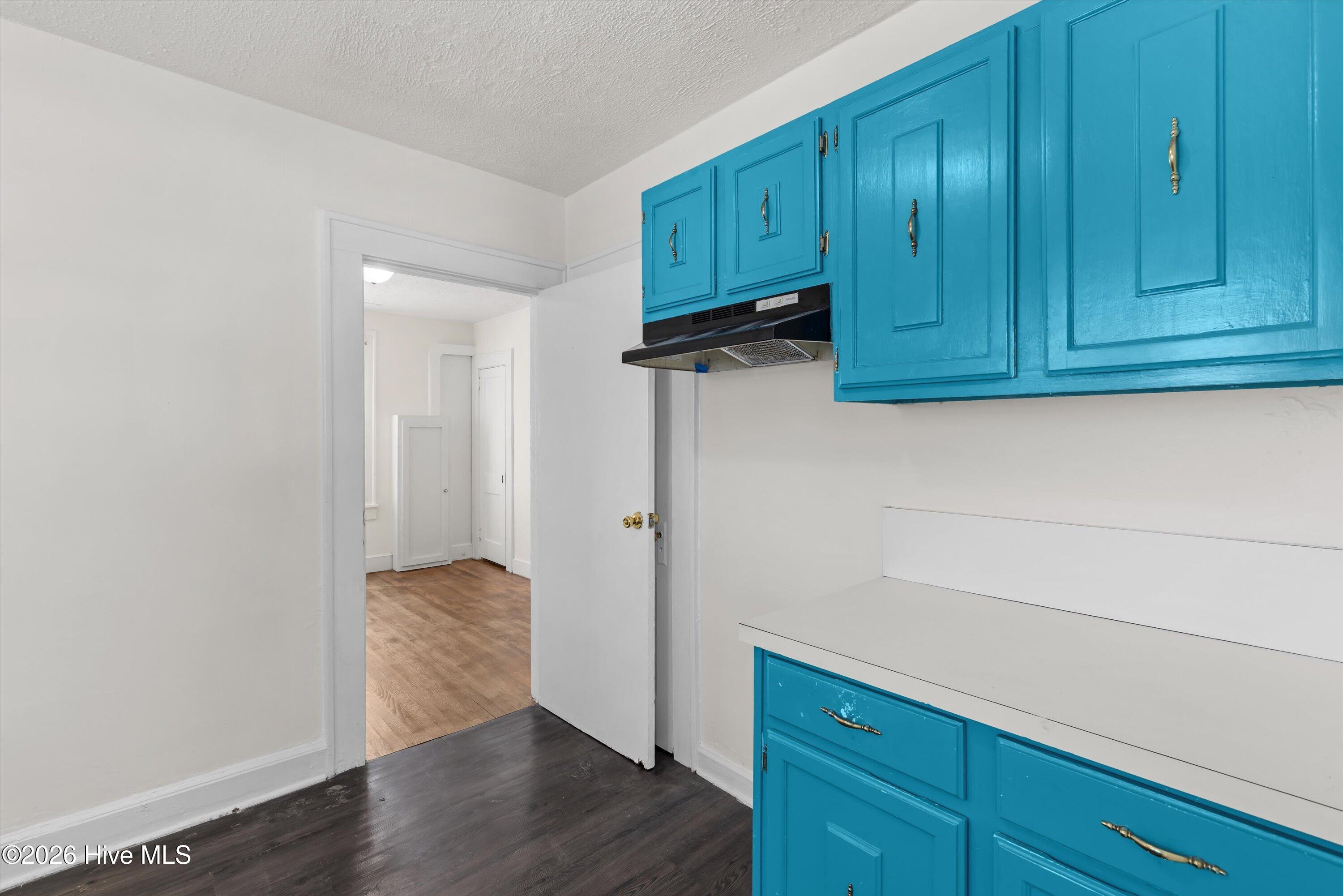 Kitchen with access to bedroom 2