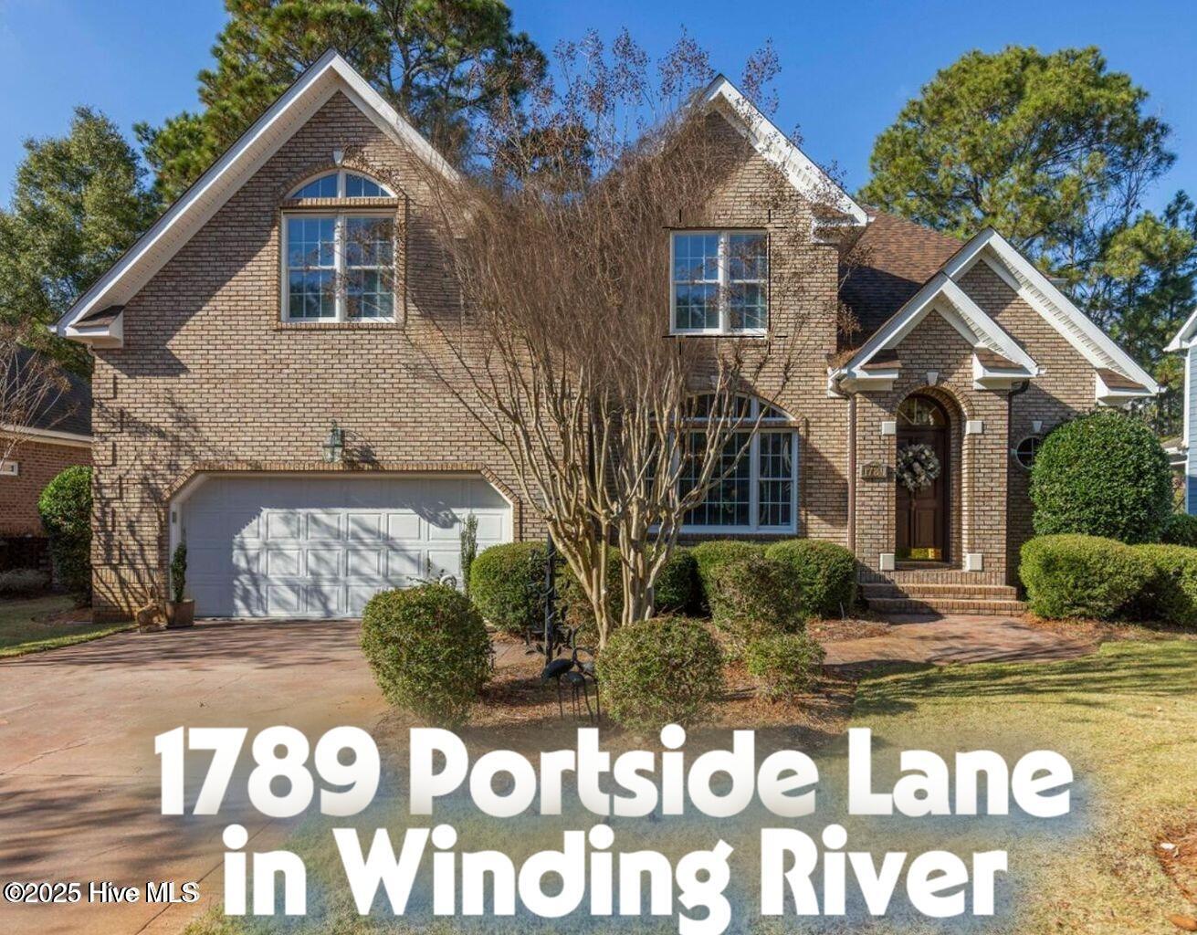 Welcome to 1789 Portside Lane!  You have found tremendous value that might inspire those looking for a brick home in a great location who are comfortable with investing a bit of sweat equity.  Appealing to all home Chefs whose creativity is sparked by a spacious Kitchen featuring Viking six burner gas cooktop, Thermador double wall-oven, built-in countertop deep-fryolator, and Bosch Dishwasher.  Plenty of granite counter space and prep island.  Prime Golf course location with views of Carolina National's Heron 4 fairway in the wonderful community of Winding River.  This home is priced to encourage those with an entrepreneur's ability to perceive ''As Is'' as ''An Opportunity''.  Charming, comfortable and stylish two-story great room with a gas fireplace and skylights are at the heart of this home.  Hardwood floors flow throughout the main living area, while the formal dining room boasts elegant chair rail and crown molding.  The kitchen is finished with durable tile flooring, and an inviting 17 x 9 ft sunroom providing the perfect spot for casual mornings or afternoon relaxation.  The main floor primary bedroom ensuite opens through double French doors to the 45-foot backyard deck—offering private access to those breathtaking golf course vistas. Upstairs Loft overlooks Great room below and leads to two guest bedrooms that share a full bath. Flex/Office/Bonus room over the Garage provides adaptable space to tailor to your personal preferences.  Additional highlights include a two-car garage, a crawlspace maintained with dehumidifier, and home is protected with a termite bond for added peace of mind... Home upgrades include a new roof (March 2024), high-quality Pella windows, and updated HVAC units—upstairs replaced in 2020 and main floor in 2010.  Schedule your tour today and see how 1789 Portside Lane might become the backdrop for your next chapter.  Ask to see Winding River's Beach house at Holden Beach Resort-Style Community AmenitiesLife in Winding River means more than just a homeit's a vibrant lifestyle brimming with amenities. Enjoy the convenience of being just 40 minutes south of Wilmington and an hour north of Myrtle Beach airports, with quick access to the historic charm of Southport. Savor days at your private oceanfront Beach Club and pool on serene Holden Beach or set sail from one of two marinasthe Intracoastal Waterway or the "River House" Clubhouse on the Lockwood Folly River. For a unique adventure, travel by boat to your Beach Club and soak in the coastal breeze.  Socialize with neighbors at the Property Owners Clubhouse and Event Center, or unwind at the Poolside Pavilion B.Y.O.B. bar, complete with picnic and grilling areas. Active lifestyles flourish with a 27-hole Audubon golf course designed by Fred Couples, a well-equipped fitness center, scenic walking trails, tennis and pickleball courts, bocce ball, and a community gardenperfect for planting roots and making new friends.