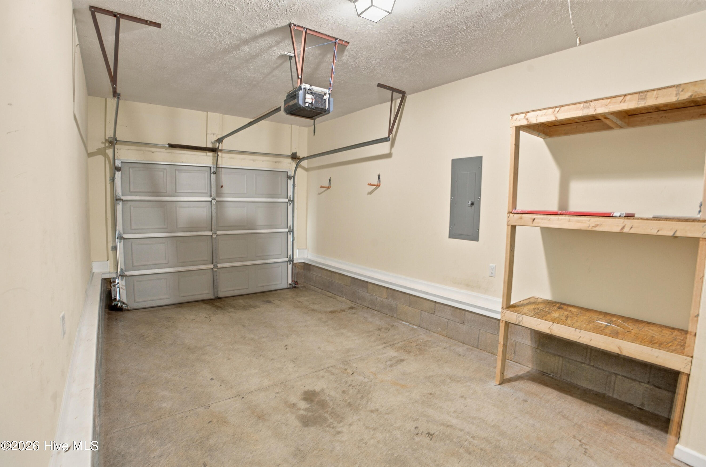 Garage Interior with auto opener