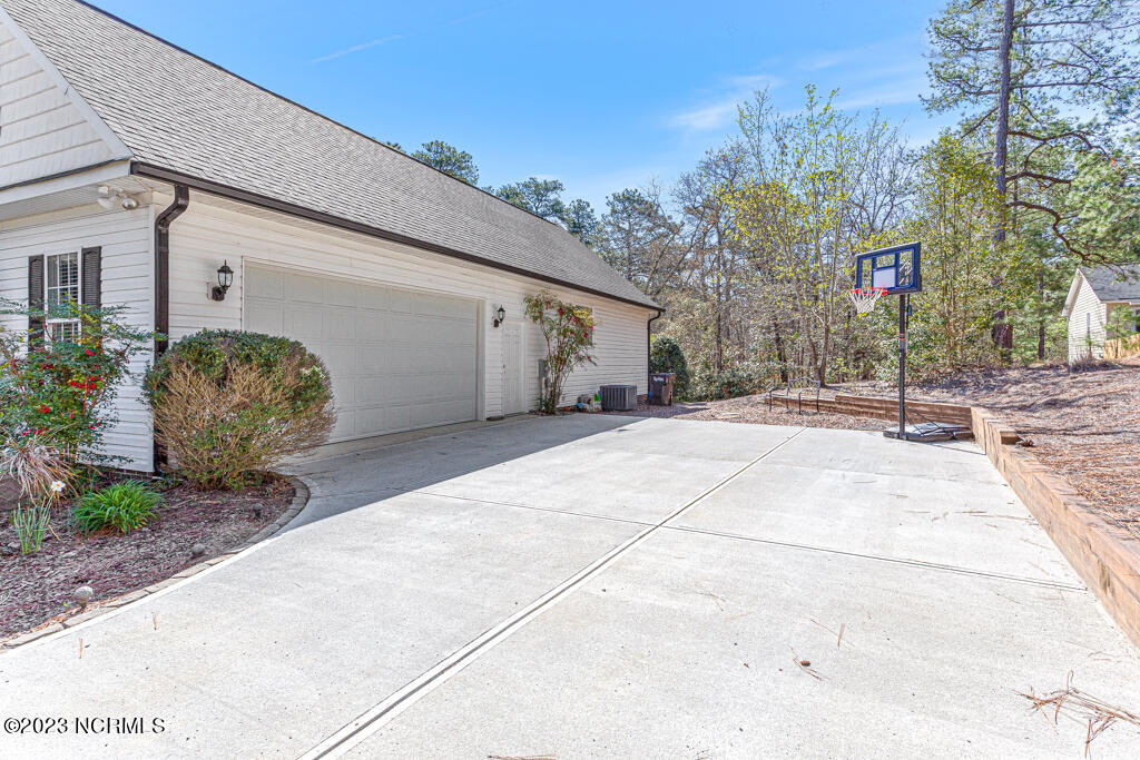 Side entry two car garage