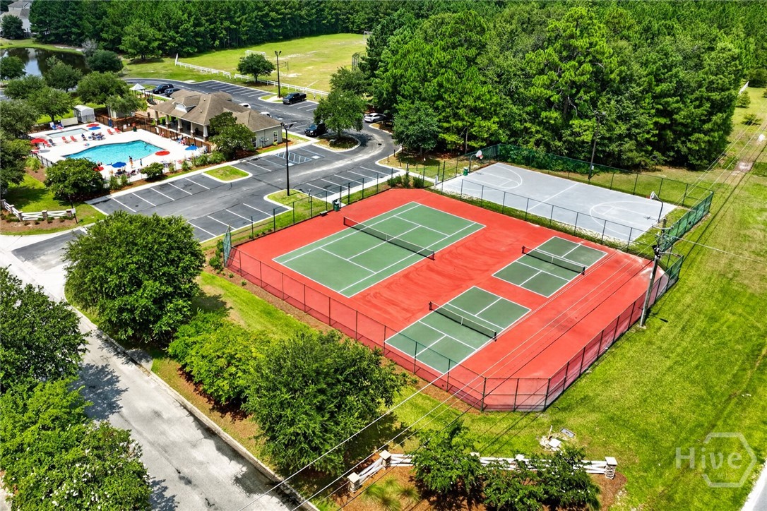Community tennis courts