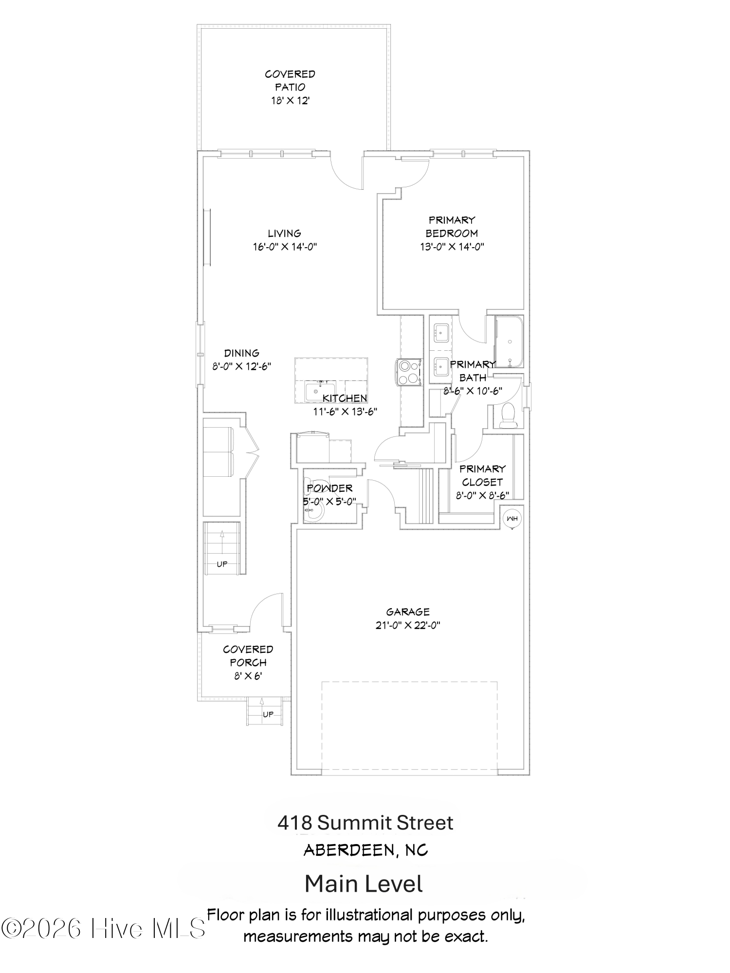 Exterior photo of 418 Summit Street, Aberdeen, NC 28315. MLS: 100571037