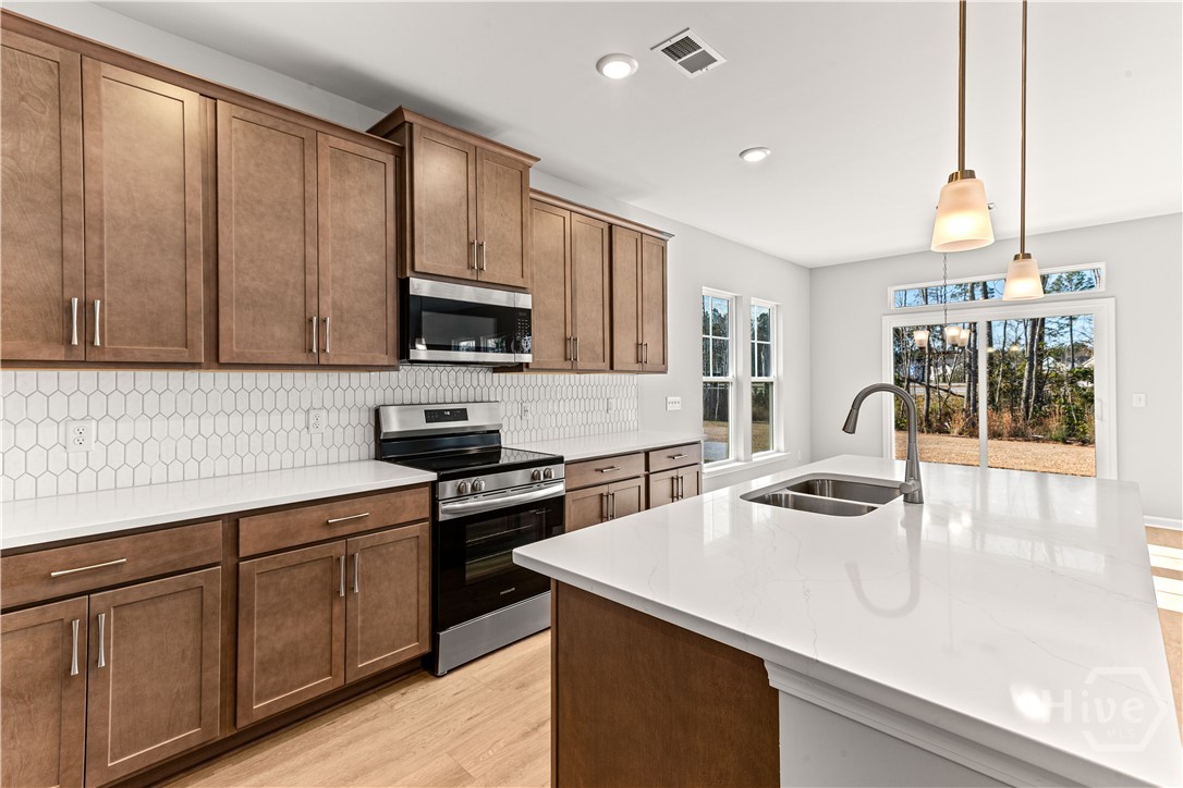 Not the actual home. Pictures are of a completed Crestview plan and are for reference only.