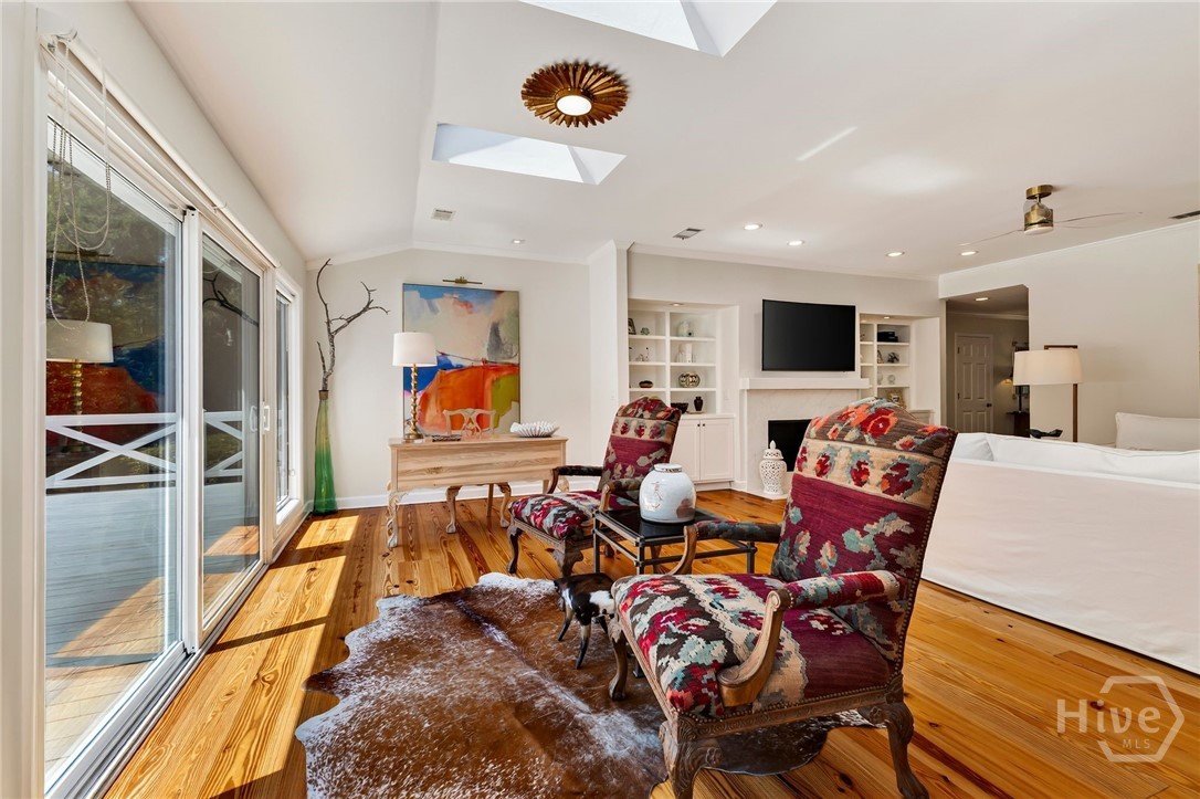 Family Room overlooking pool and lagoon