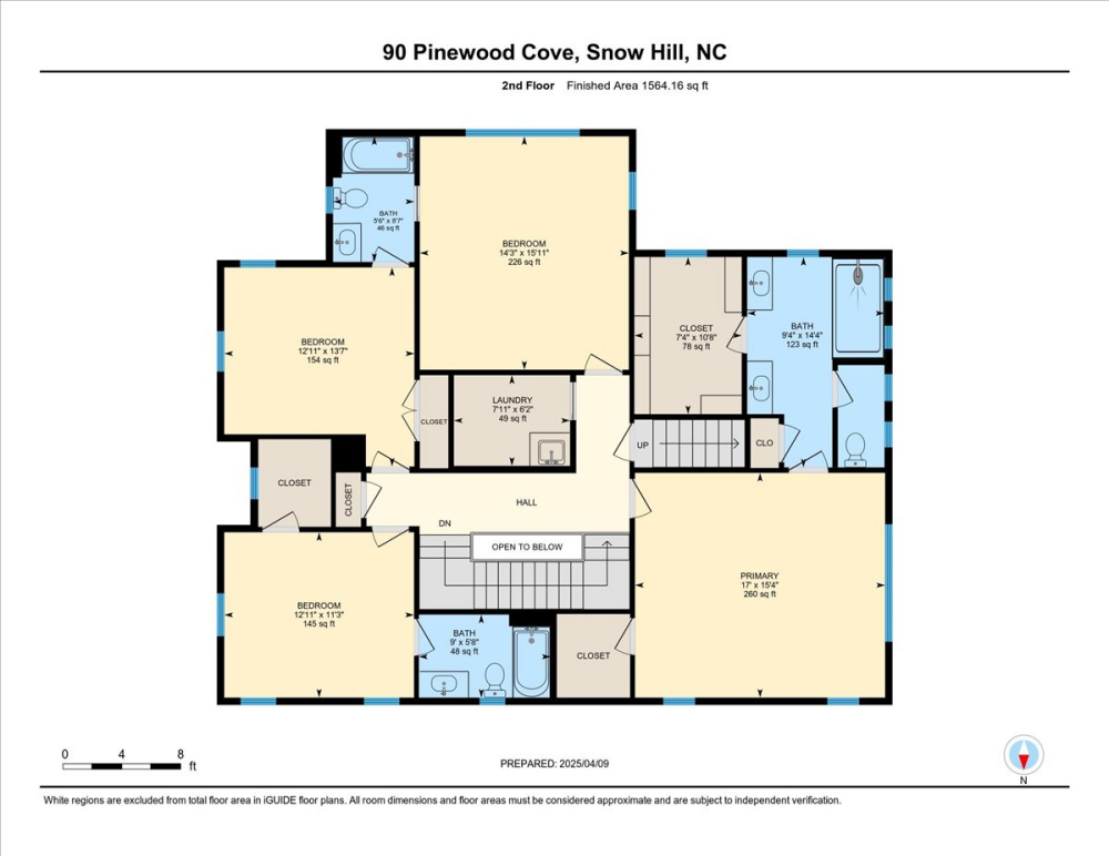 Second floor, floor plan