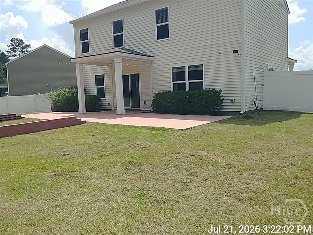 Rear of home