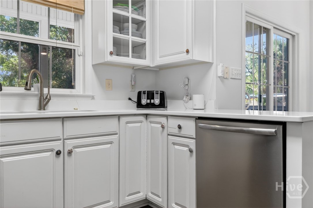 Kitchen with stainless stell appliances
